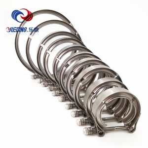 Penjepit pipa knalpot, pelepasan cepat 2.5 "3" dengan penjepit baut T flensa pria dan wanita, pita baja tahan karat & baut - Product Image 6