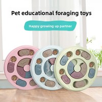 Gamelle interactive pour chien, réglable, en plastique, anti-fuite, durable, à alimentation lente, pour l'entraînement IQ, distributeur de friandises, plateau de jeu pour animaux de compagnie