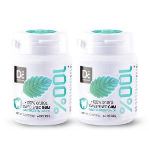 <span class=keywords><strong>Chewing</strong></span>-<span class=keywords><strong>gum</strong></span> <span class=keywords><strong>sans</strong></span> aspartame DC24 DAILY CARE au xylitol, <span class=keywords><strong>sans</strong></span> <span class=keywords><strong>sucre</strong></span>, pour les caries, saveur naturelle de gaulthérie, <span class=keywords><strong>sans</strong></span> gluten, végétalien - Product Image 1