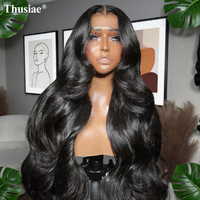 Perruques Lace Front Body Wave en Cheveux Humains Double Drawn Personnalisables Pré-Pluckées 13x4 HD Transparent Lace Brésilien Remy Sans Colle