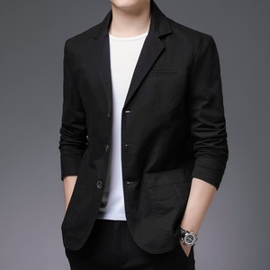 ชุดลำลองผู้ชายแบบใหม่ เสื้อแจ็คเก็ตเดี่ยวสำหรับฤดูใบไม้ผลิและฤดูใบไม้ร่วง  เสื้อโค้ทผู้ชายรุ่นบางสไตล์เกาหลี ทรงเข้ารูป - Product Image 5