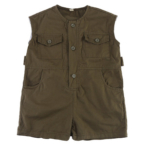 <span class=keywords><strong>Tuta</strong></span> Estiva 2026 in Cotone Puro per Neonati e Bambini, Stile Sottile, Tinta Unita, Lavata, per Esterni - Product Image 5