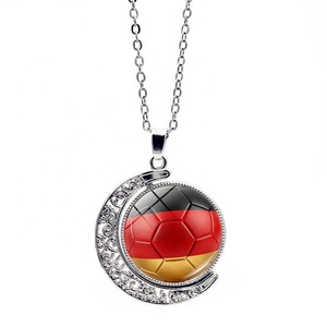 Collar con Colgante de Fútbol Mundial 2026, Colgante Giratorio de la Luna de Fútbol, Accesorio Global de Fútbol, B-3973 - Product Image 1