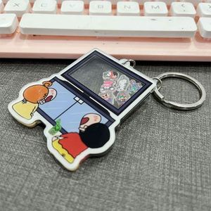 High Quality Transparent Shaker <b>Keychain</b> Custom Printed Acrylic Plastic Charm <b>Personalized</b> Key Accessory - Product Image 3