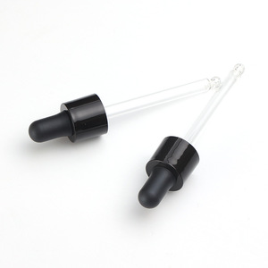 Bouchon compte-gouttes de luxe 24/410 à visser avec gravure personnalisable, en plastique noir anti-déversement pour flacon compte-gouttes d'huile essentielle - Product Image 3
