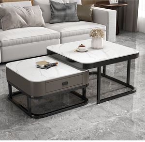 Cao cấp tối giản vuông Slate Bàn cà phê bền sang trọng đồ nội thất nhà cho không gian nhỏ - Product Image 5