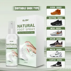 Natural 120ml Shoe Odor Eliminator Deodorizer Shoe Freshener Sneaker Smell Remover Deodorant Spray
