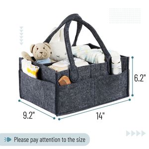 Portable Holder Tote Bag for <b>Changing</b> Table Car Travel Baby Diaper Caddy Nursery Organizer - Product Image 2