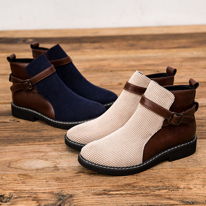 Bottes Chelsea montantes pour hommes, pointures 38-48, <span class=keywords><strong>en</strong></span> <span class=keywords><strong>daim</strong></span> durable avec boucle, rehaussantes et antidérapantes - Product Image 1