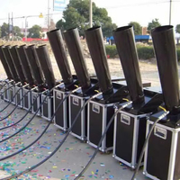 Canon à confettis LED à effets spéciaux Shiyi Stage, modèle 43A, avec CO2, métal thermolaqué, multi-prises