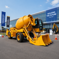 Nouveaux produits SECSUN 2.6m3 camion bétonnière diesel 4WD camion bétonnière à chargement automatique à vendre