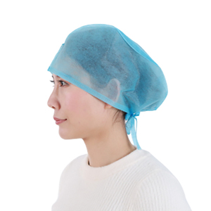 Gorros Quirúrgicos Desechables al por Mayor con Lazos, de Polipropileno No Tejido de 28g, Azules, para Médicos y Enfermeras de Hospital, con Banda de Amarre - Product Image 3