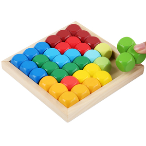 Bloques <span class=keywords><strong>de</strong></span> Construcción <span class=keywords><strong>de</strong></span> Madera al por Mayor, Cubo <span class=keywords><strong>de</strong></span> Rompecabezas Arcoíris, Juguete Educativo Ecológico DIY para la Educación Temprana y el Desarrollo del Pensamiento - Product Image 6