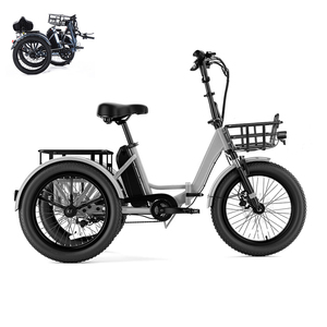 <span class=keywords><strong>Tricycle</strong></span> électrique 20 pouces, moteur 500W, cadre en alliage pliable, 3 roues, vélo électrique pour adultes, <span class=keywords><strong>tricycle</strong></span> cargo électrique - Product Image 3