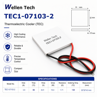 Modules de contrôle thermique TEC TEC1-07103 30x30x4.9 mm 19.4 W pour le contrôle de la température des refroidisseurs de médicaments portables