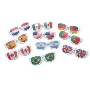 Индивидуальные солнцезащитные очки для фанатов французского футбола с дизайном национального флага, настраиваемые узоры национальных флагов, бразильские солнцезащитные очки - Product Image 2