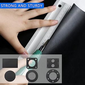 WochiTV DIY 개스킷 소재 고체 네오프렌 고무 시트 <span class=keywords><strong>1</strong></span>/<span class=keywords><strong>4</strong></span> \ "두꺼운 X 2 \" 와이드 X 30 \ "고무 용 긴 고체 고무 스트립 롤 - Product Image 3