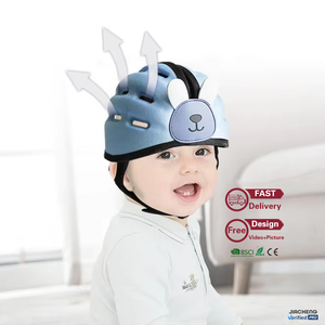 <span class=keywords><strong>Bambino</strong></span> prevenzione delle collisioni cappello protettivo di sicurezza del fumetto apprendimento a piedi protezione per la testa infantile <span class=keywords><strong>casco</strong></span> regolabile traspirante - Product Image 1