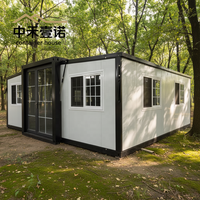 Maison conteneur mobile de 20 et 40 pieds en gros pour habitation, maisonnette modulaire extensible portable, utilisation hôtelière ou en villa