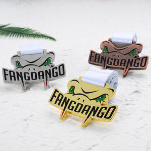 Medallas personalizadas oro plata Cooper aleación de zinc Metal esmalte suave medalla 3D dibujos animados <span class=keywords><strong>cocodrilo</strong></span> diseño en forma de medallas para personalizar - Product Image 2