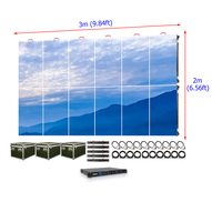 Écran LED de location extérieur 2 x 3 mètres P4.81, pas de pixel de 4,8 mm, étanche IP65, résolution 8K, panneau modulaire