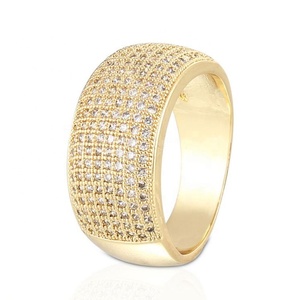 Bijoux fantaisie, zircon créé en laboratoire, bague de fiançailles et de mariage plaquée or 18 carats, minimaliste, or rose, pour femmes - Product Image 1
