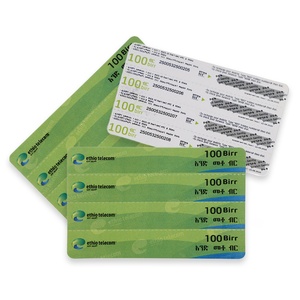 Tailored Variable Data Printing Dynamic Data Fields Call Credit Scratch Cards Prepaid Phone Cards for Regional Operators - Product Image 1