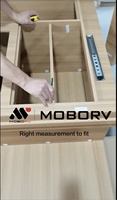 MOBORV Kit de Conversion pour Camping-Car DIY avec Système de Lit Relevable Certifié CE, Mobilier et Équipements en Contreplaqué Léger