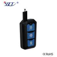 Control Remoto Inalámbrico RF de Fábrica al por Mayor, 433MHz, 3 Botones, Transmisor de Código de Aprendizaje para Puertas y Portones