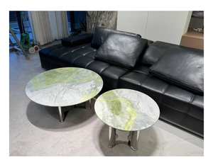 Meilleure qualité Nouvelle arrivée Carreaux de sol et de mur en pierre naturelle polie imperméable moderne Dalles de marbre vert - Product Image 3