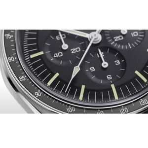 Montre pour homme de luxe de marque supérieure, série Speed Master, chronographe automatique multifonctionnel, diamètre du cadran 41 mm, montre en acier inoxydable - Product Image 4