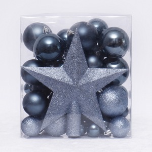 Set di palline in plastica infrangibile di natale Hotsale decorazioni natalizie Bola de Navidad de plastico Decoracao Bolas de Natal - Product Image 5