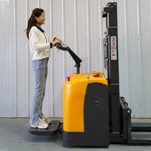 Apilador de Palets Hidráulico Eléctrico 2T 3T Altura de Elevación 4m Elevador Apilador Eléctrico Elevador de Carretilla Eléctrica Apilador de Palets Eléctrico - Product Image 1