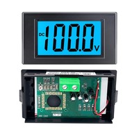 Voltmeter tampilan Digital DC, dengan kepala tampilan LCD DC 12V 24V 72V 100V modul pengukuran D69-30