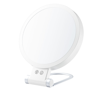 Usine Nouveau Portable Double Face Réglable 5X <span class=keywords><strong>Miroir</strong></span> De Maquillage Éclairé <span class=keywords><strong>Miroir</strong></span> Cosmétique De Table avec Étiquetage pour La Maison Et Le Voyage - Product Image 1