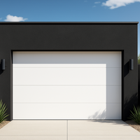 Porte de garage moderne 16x7 9x7 8x7 Fournisseur de portes de garage automatiques à commande intelligente Portes de garage sectionnelles américaines isolées pour villas