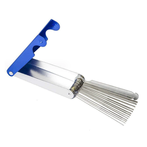 Kit de polissage et de rainurage pour sillet de guitare, comprenant des limes à rainurer, des tiges de lime, des limes à aiguille et des outils de remplacement pour lutier - Product Image 2