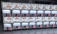 WANGERBAO Gacha Máquina Expendedora de juguetes de cápsulas Gacha Gachapon de dos pisos que funciona con monedas para Centro Comercial