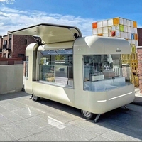 Nouveau Food Truck pour Glaces, Camion Mobile à Pizza, Camionnette à Café, Chariot à Hot-dogs, Remorque à Pizza, Camion de Cuisine BBQ