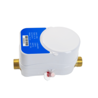 Compteur d'eau intelligent prépayé municipal en laiton classe 2 DN20 DN15 RS485 à ultrasons par litres
