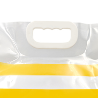 Robinet d'eau personnalisé Bec d'eau potable Sac de rangement 7.5L Poignée transparente Bec Stand up Poche à eau
