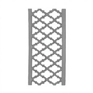 Balaji Metals BM-226 Super Shot Blast - Piezas de Puerta de Jardín de Hierro Fundido de Alta Resistencia, Acabado Superficial en Color Gris, OEM, Arquitectónico, Fácil de Instalar - Product Image 1