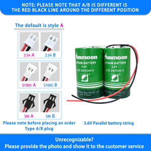 SUNMOON ER34615-2 Size 19000mAh ukuran D baterai utama Pak untuk alat pengukur aliran air <span class=keywords><strong>IoT</strong></span> - Product Image 4