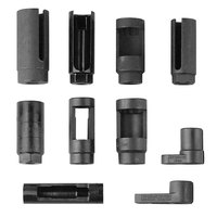 Podofo – Kit de 10 douilles pour capteur d'oxygène, jeu d'outils de dépose pour capteur O2 et capteur de pression d'huile, en acier au chrome-vanadium, avec embouts de 3/8 et 1/2 pouce
