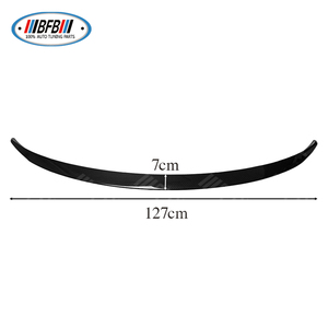 Aileron arrière en fibre de carbone véritable pour Tesla <span class=keywords><strong>Model</strong></span> 3 2023+, aileron de toit, aileron de queue, aileron de type bec de canard, amélioration élégante du pare-chocs arrière - Product Image 2