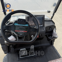 Voiturette de golf électrique haut de gamme Club Car 3-4 places, habitacle fermé avec sièges arrière rabattables, batterie lithium 60V, certifiée DOT/CE, 30-50 km/h