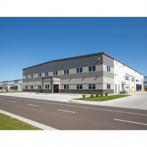 Atelier et entrepôt métalliques préfabriqués populaires en acier Q235B Q355B, robustes, avec fabrication complète, pour carport et entrepôt. - Product Image 2