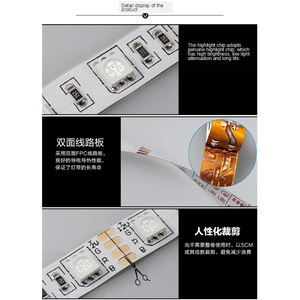 10M 12V SMD5050 <span class=keywords><strong>Kit</strong></span> lampu setrip LED RGB, lampu lembut untuk dekorasi ruangan 5050 120 LED 10mm lebar badan aluminium IP65 untuk WiFi lanskap - Product Image 4