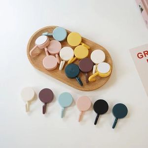 Small Plastic <strong>Wall</strong> <strong>Hooks</strong> Adhesive Heavy Duty Kitchen Bathroom Cute Idea Single Pack Tape-free Punching <strong>Hook</strong> Pot Shoes Bag - Product Image 5