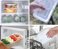 Conteneur alimentaire empilable sans BPA Yiqiang, conteneur en plastique jetable micro-ondable avec couvercle